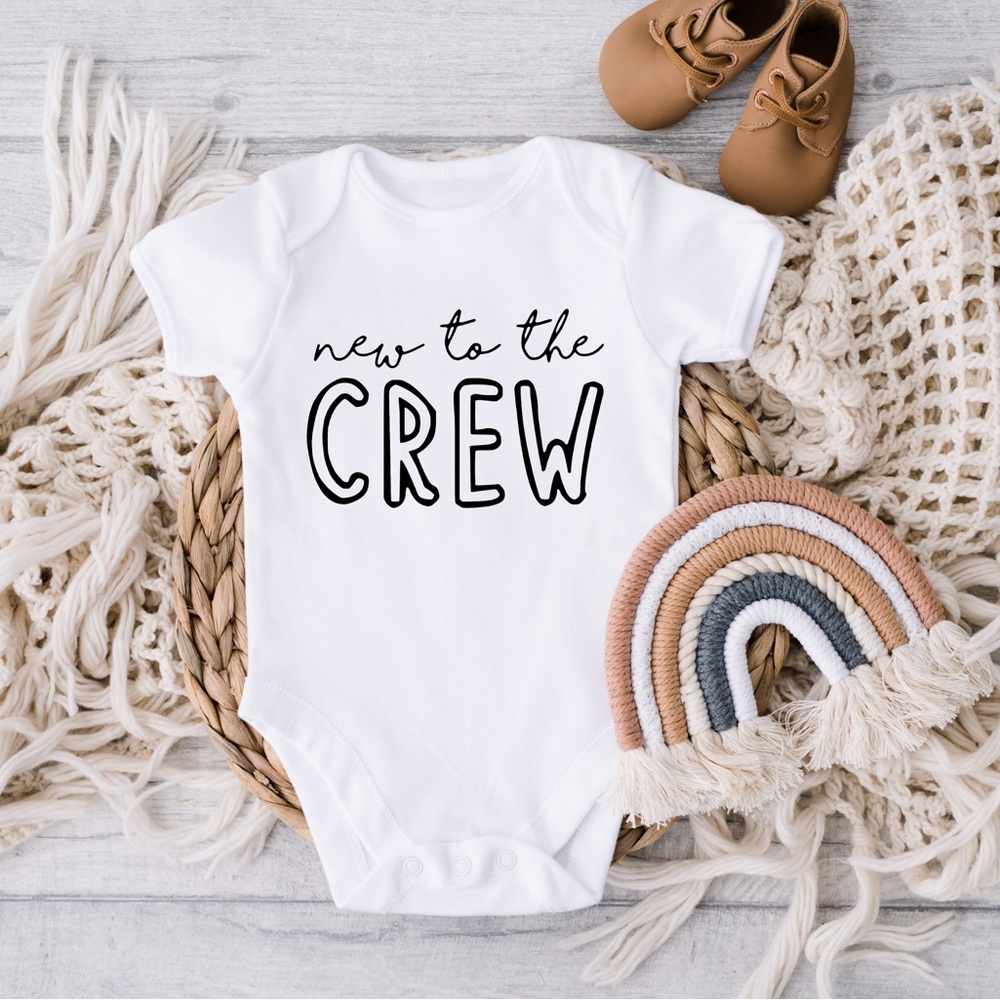 New To The Crew Baby Onesie